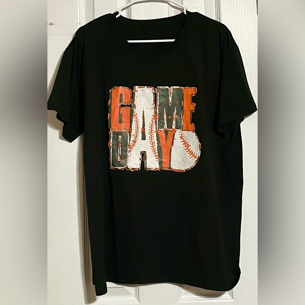 Stylish Black Game Day Tee